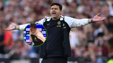 Mauricio Pochettino se queja en un partido con el Chelsea