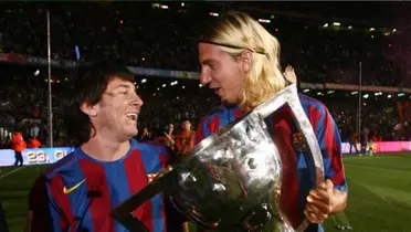 Maxi López tuvo un rol clave en el éxito de Messi en Barcelona