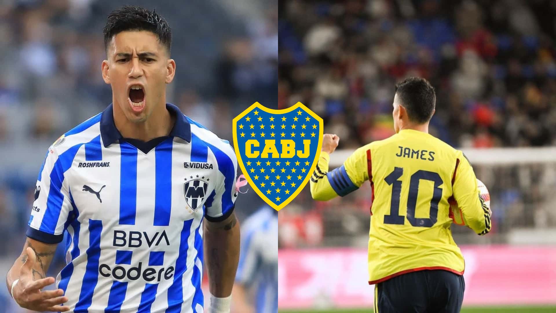 Maxi Meza en Monterrey y James Rodríguez con Colombia.