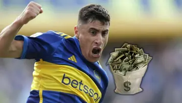 Tras su gol contra Central Córdoba, el nuevo precio de Merentiel en Boca