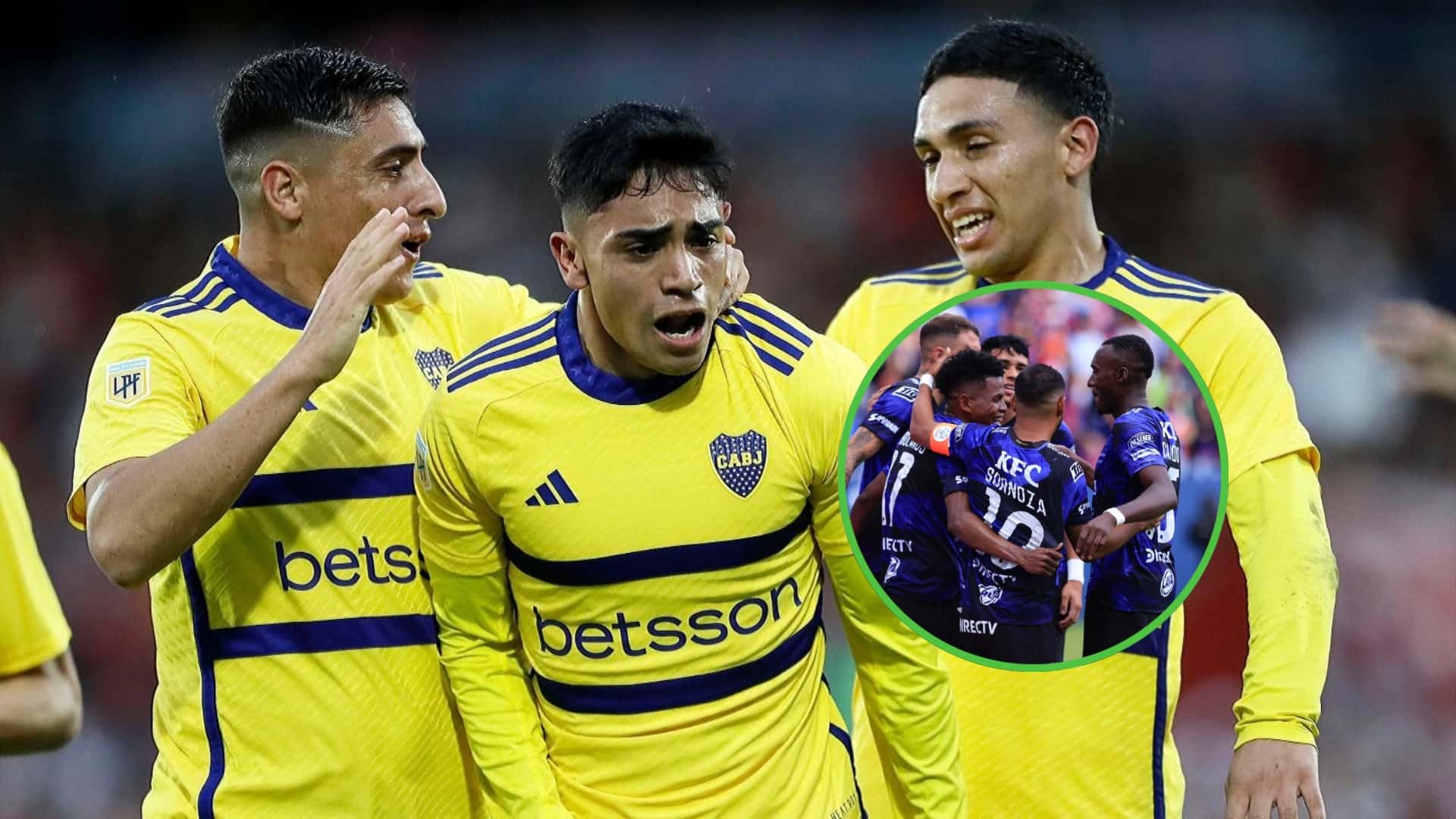 Merentiel, Langoni y Equi Fernández en Boca (2024).