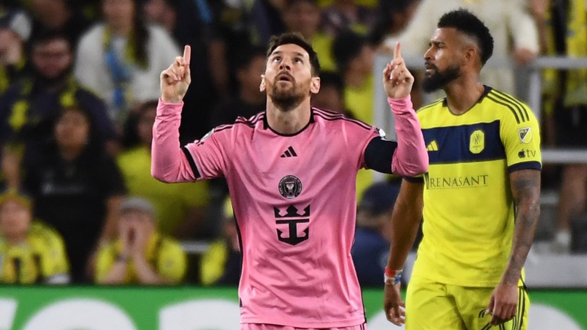 Messi convirtió un golazo vs. Nashville