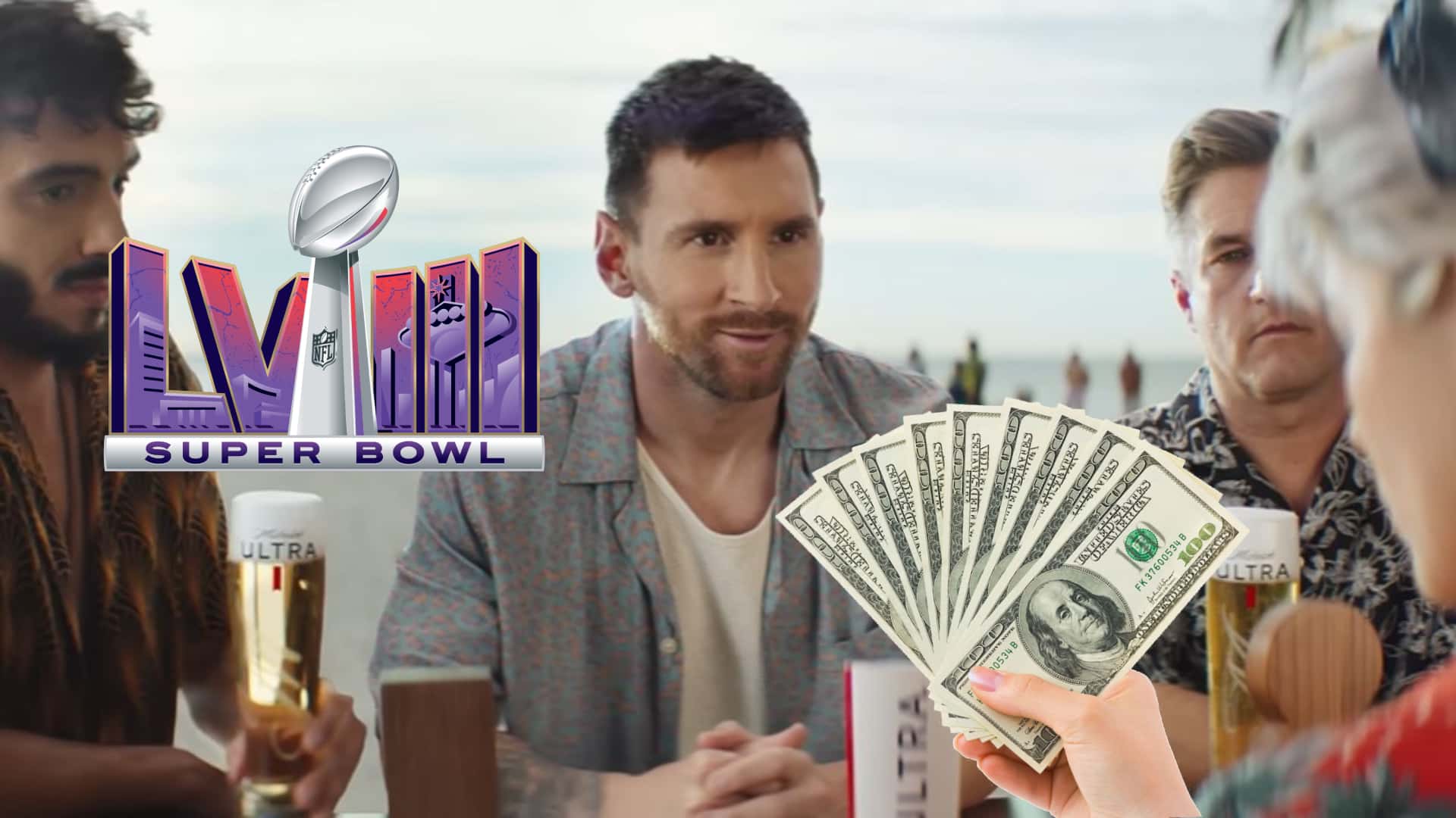 Messi embolsó una fortuna por su comercial en el Super Bowl