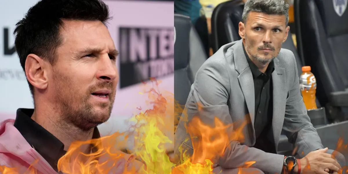 Messi encaró al DT de Monterrey en el vestuario