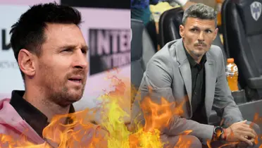 Messi encaró al DT de Monterrey en el vestuario