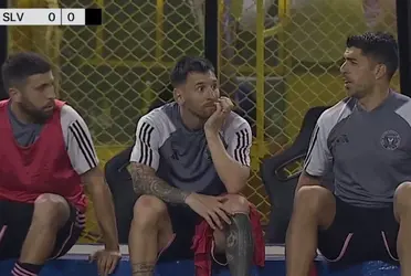 Messi fue reemplazado en el descanso