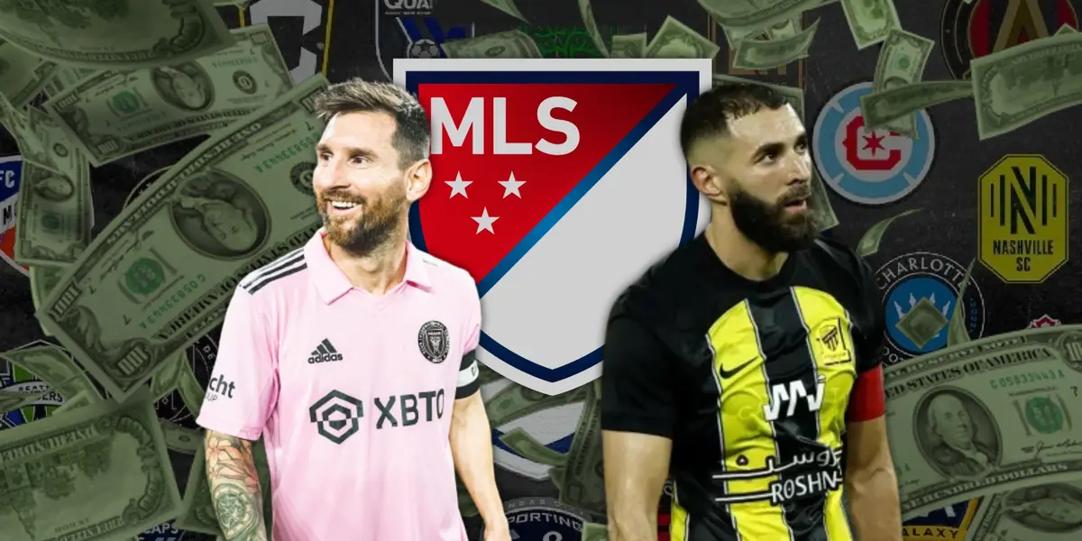 Messi gana 50 millones, lo que ganaría Benzema en la MLS.