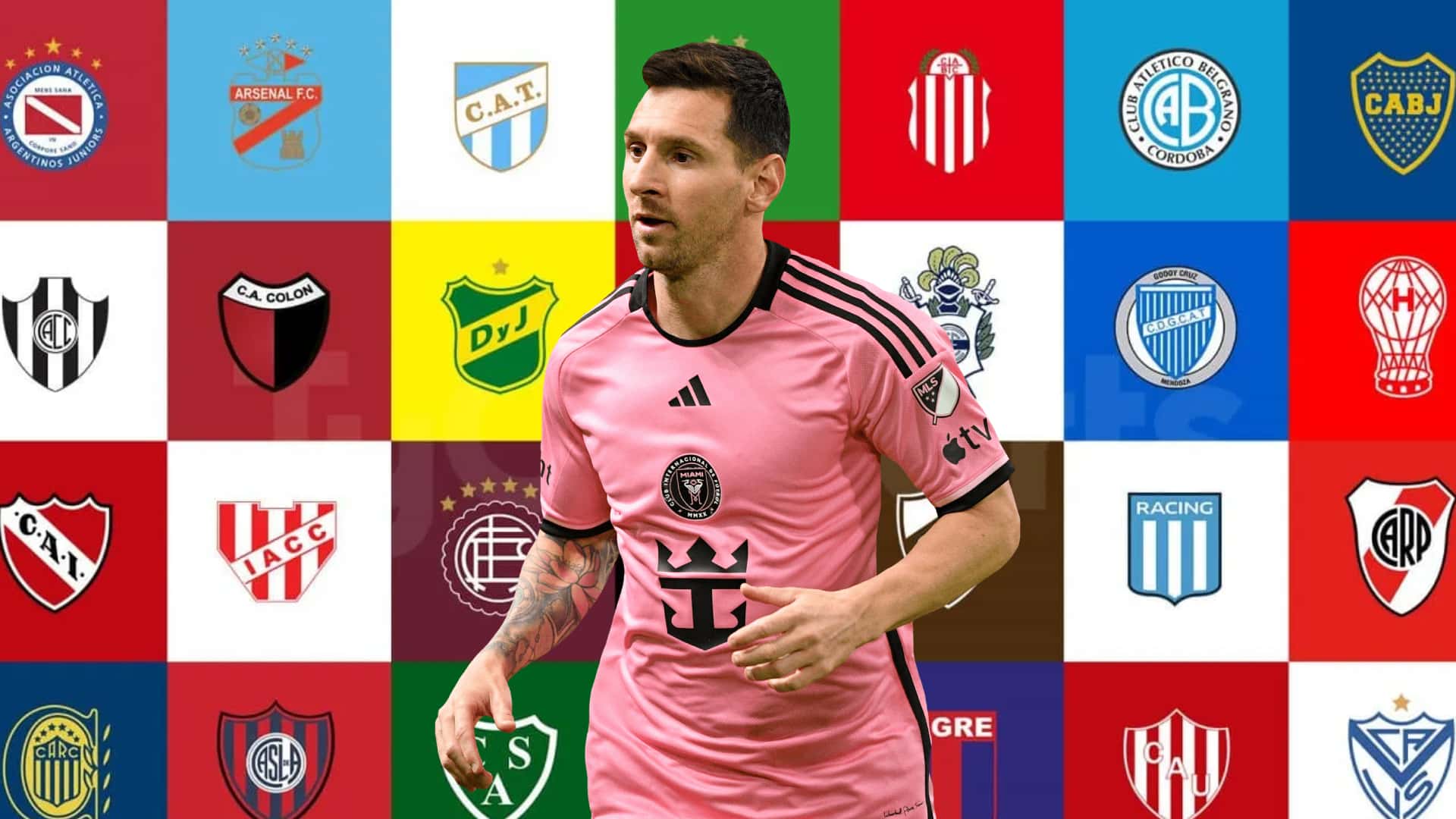 Messi posó con la camiseta de un club argentino que no es Newell's