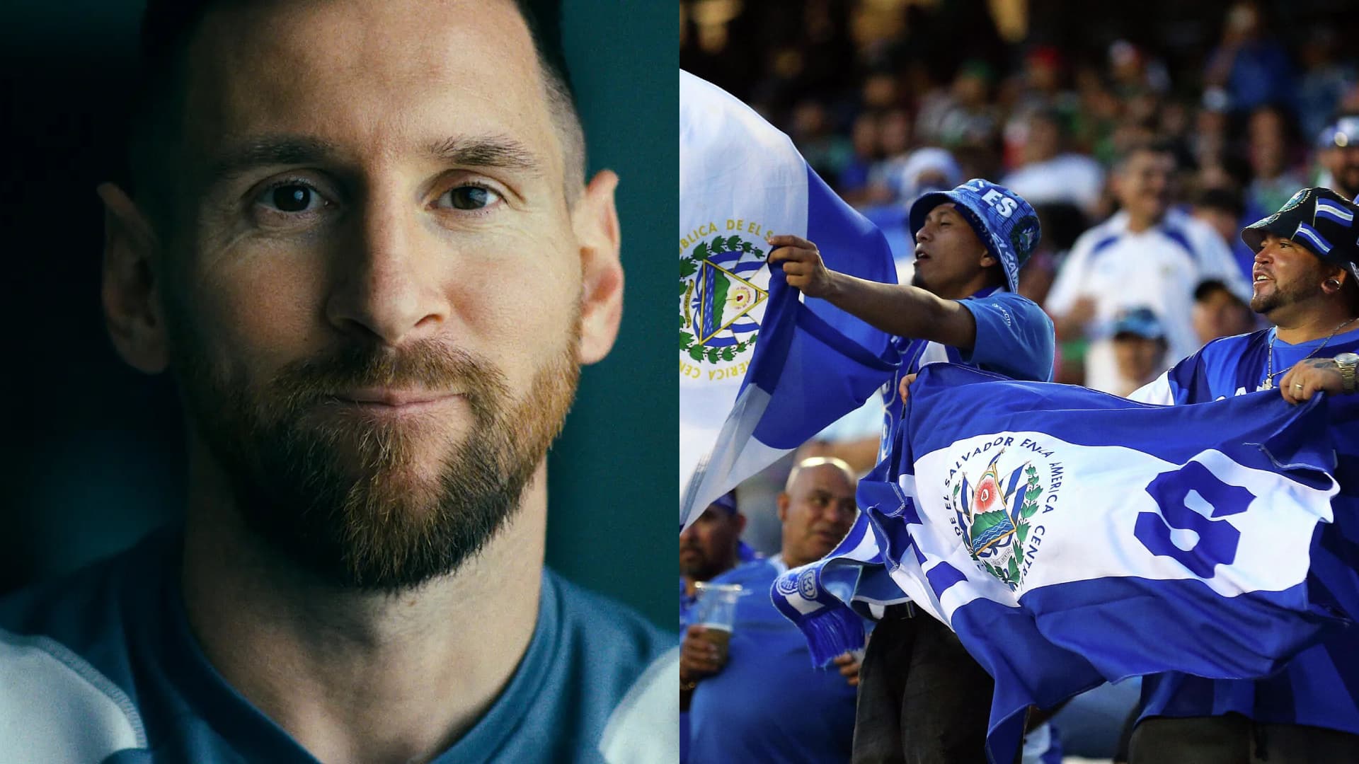 Messi recibió una cálida bienvenida en El Salvador
