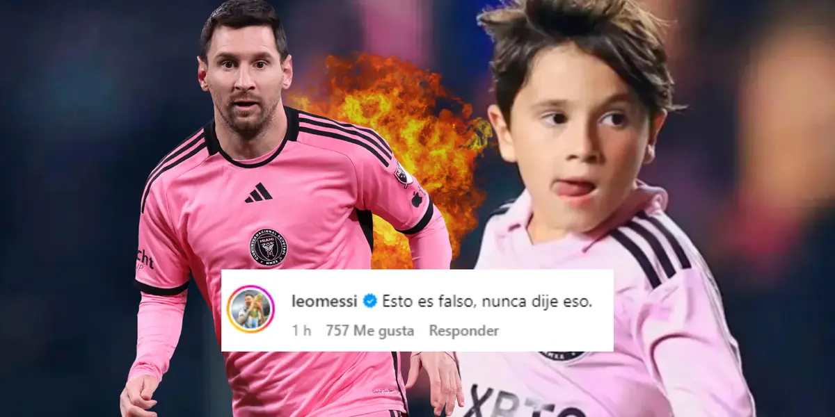 Messi salió a desmentir una información falsa sobre Mateo