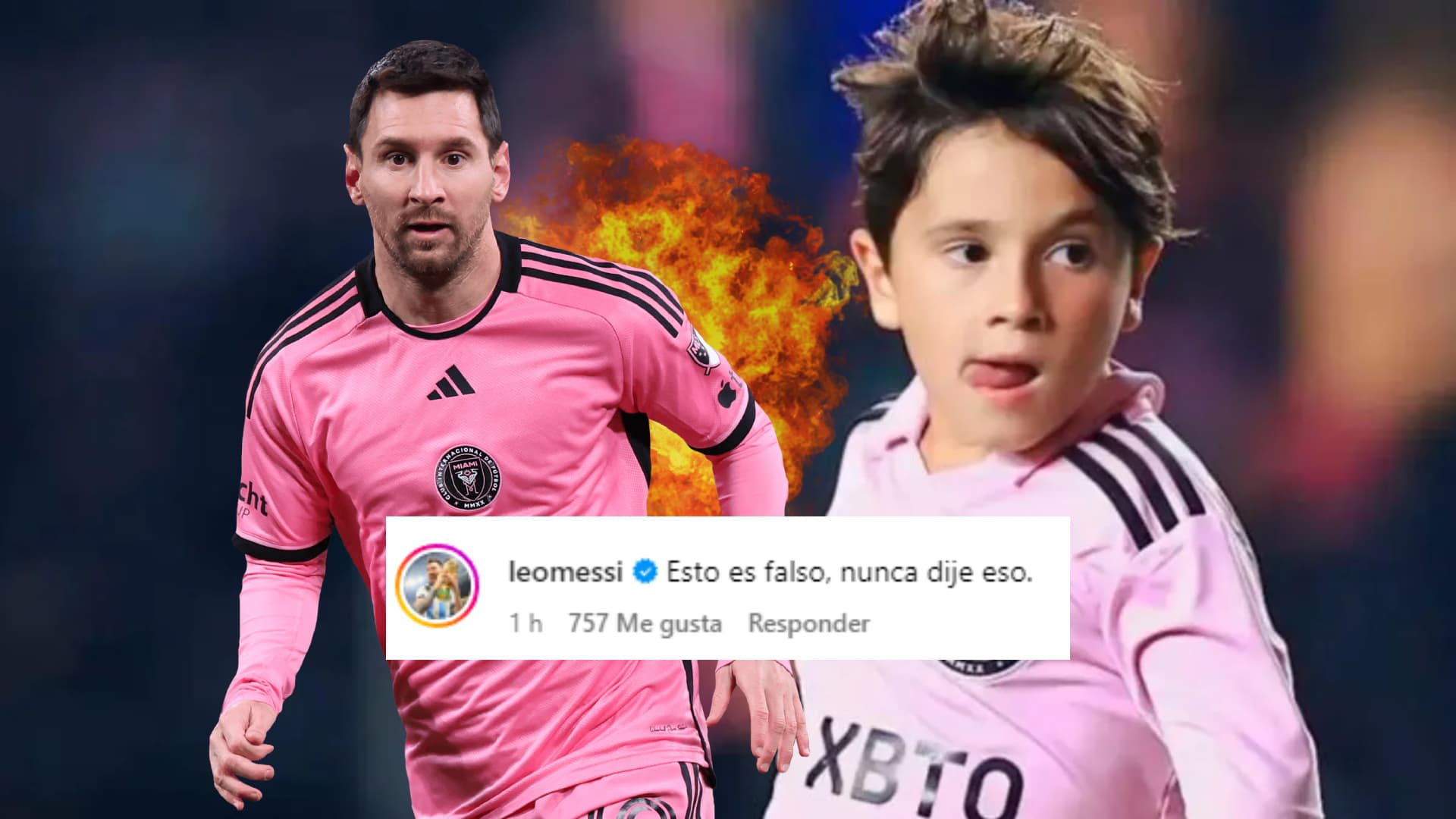 Messi salió a desmentir una información falsa sobre Mateo