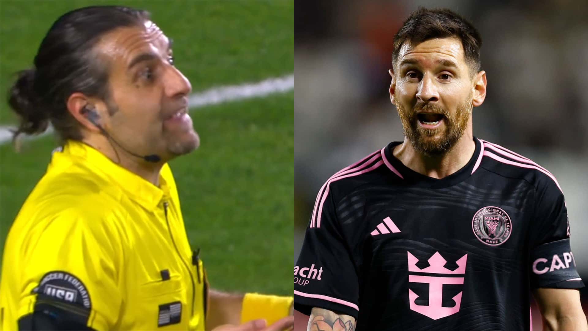 Messi se enojó con el árbitro tras el empate de Inter Miami