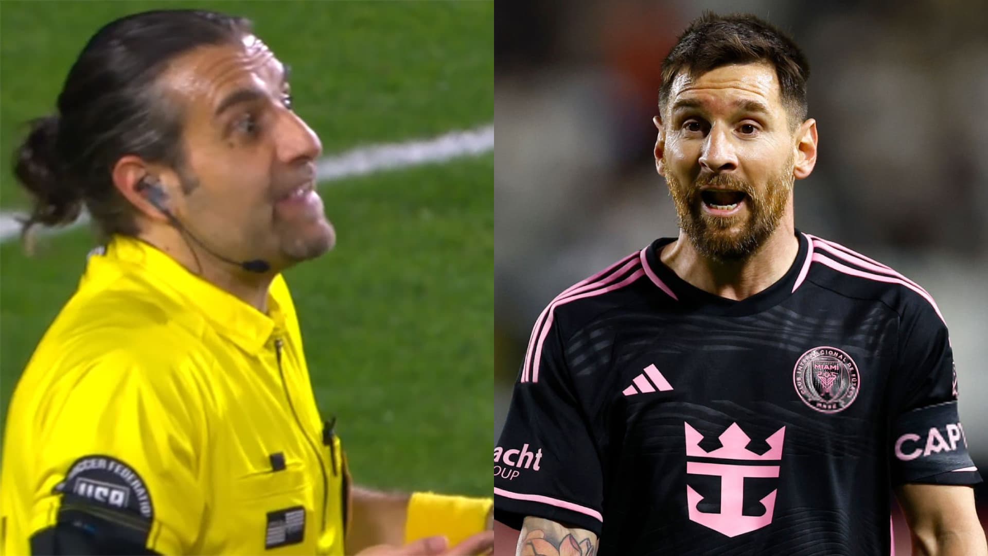 Messi se enojó con el árbitro tras el empate de Inter Miami