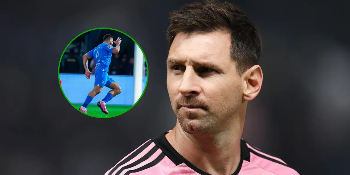 Messi se enojó con la defensa del Inter Miami