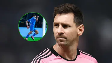 Messi se enojó con la defensa del Inter Miami