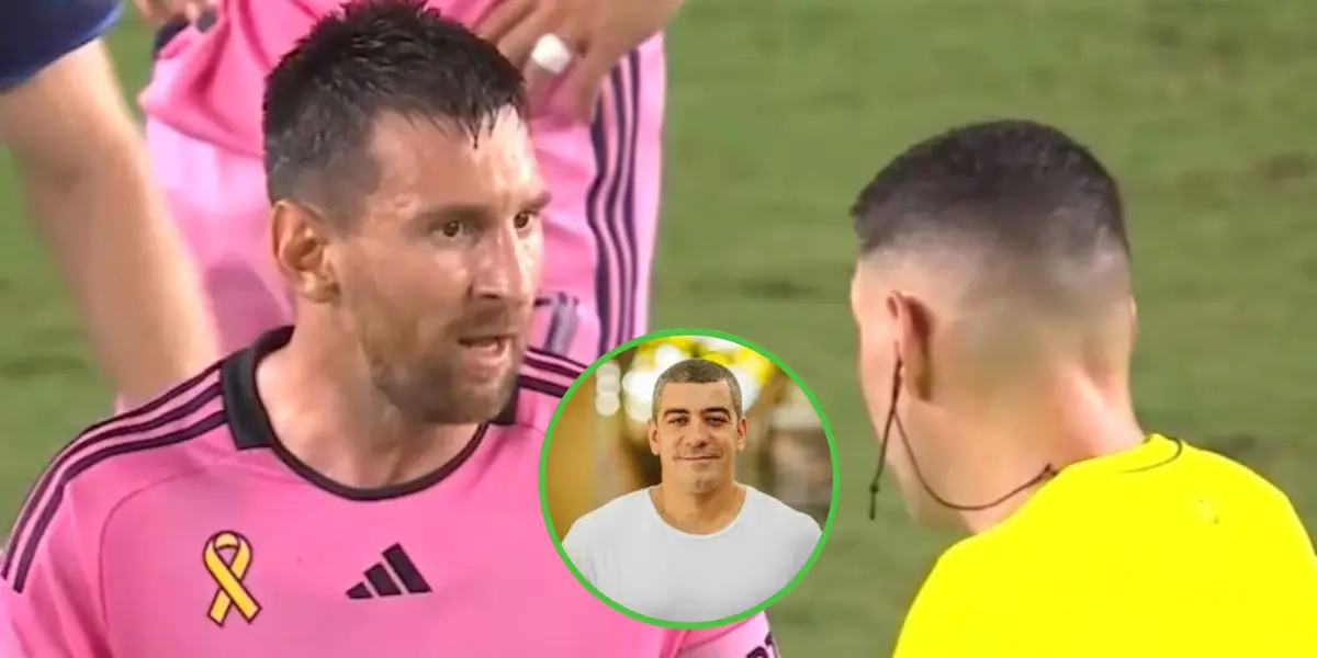 Messi se enojó jugando para el Inter Miami (Captura video X).