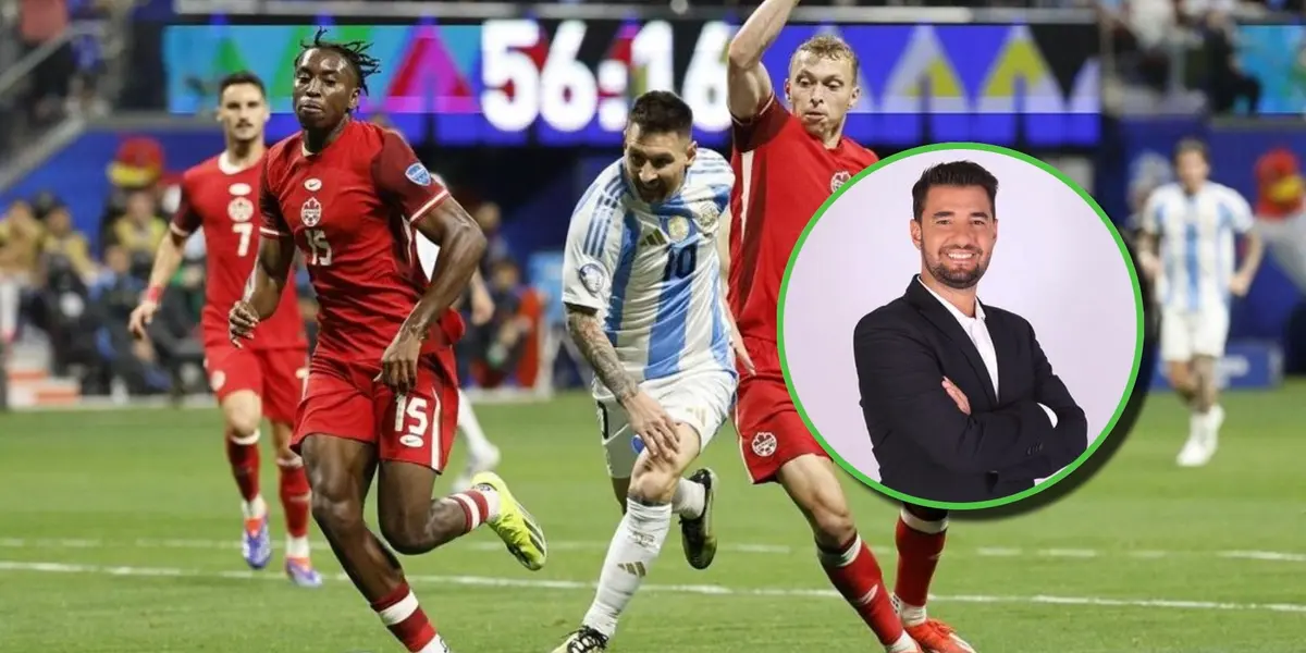 Messi vs Canadá en la Copa América.