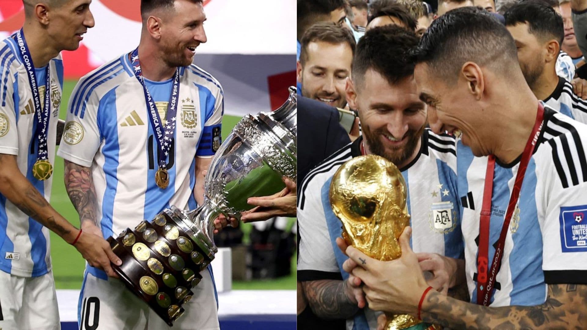 Messi y Di María.