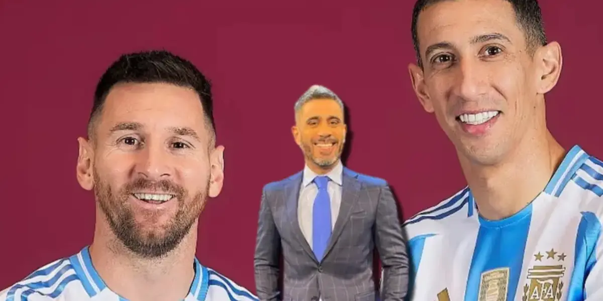 Messi y Di María posan para la Copa América.