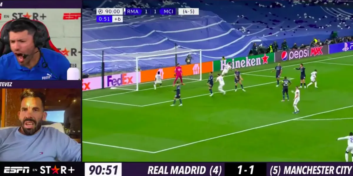 Mientras el Kun hacía un directo, su amigo le mandó un mensaje justo después de una situación particular en el partido entre Real Madrid y Manchester City.