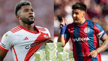 Miguel Borja en River y Adam Bareiro en San Lorenzo.