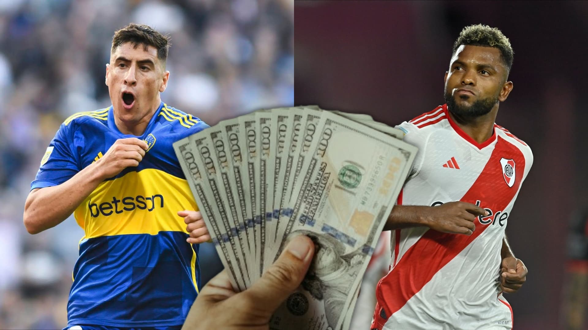 Miguel Borja vs Miguel Merentiel.