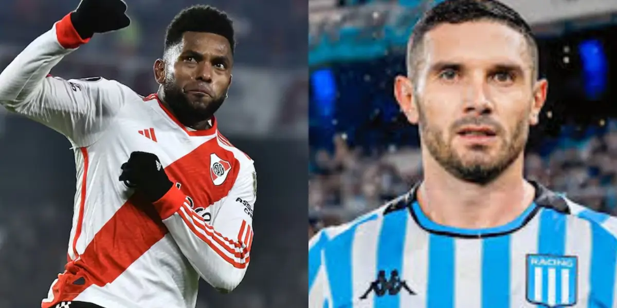 Miguel Borja y Adrián Martínez.