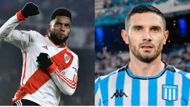 Miguel Borja y Adrián Martínez.