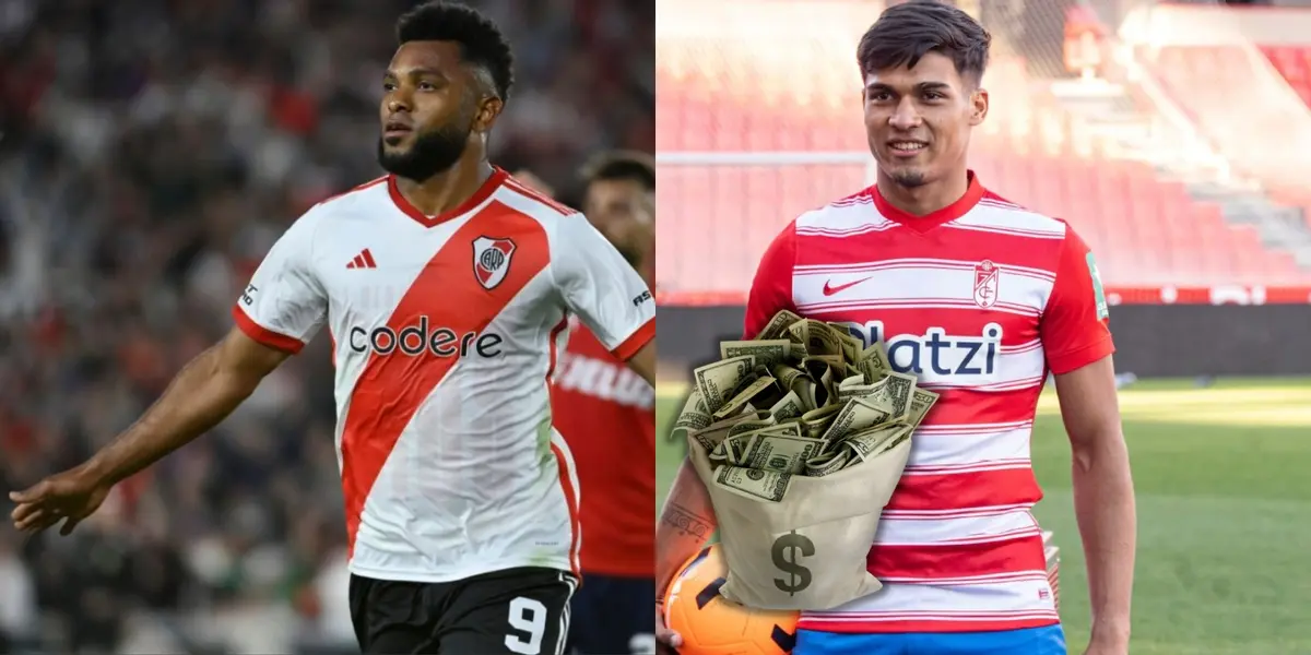 Miguel Borja y Matías Arezo.