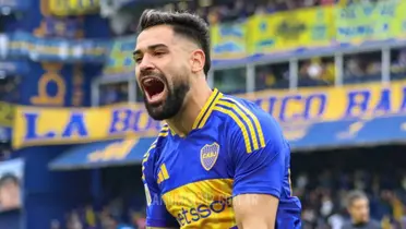 Milton Giménez, autor del empate de Boca ante San Lorenzo,