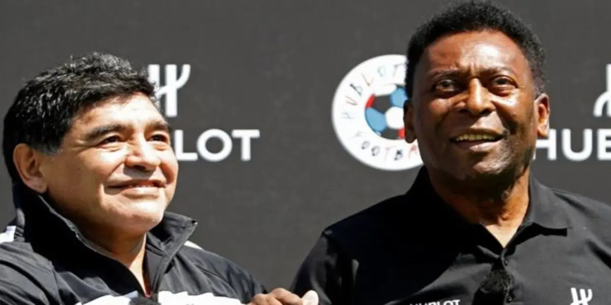 Mirá como se atrevieron hasta a desprestigiar a Pelé con tal de homenajear a Diego Armando Maradona en Brasil.