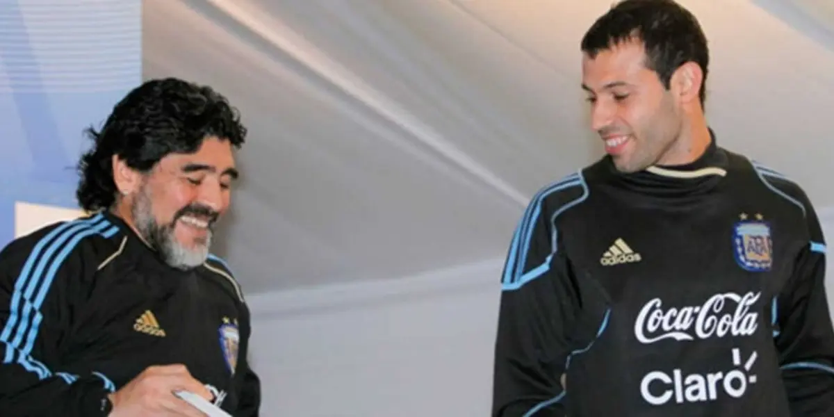 Mirá la crítica que lanzó Javier Mascherano en medio de los disturbios en la despedida de Diego Armando Maradona.