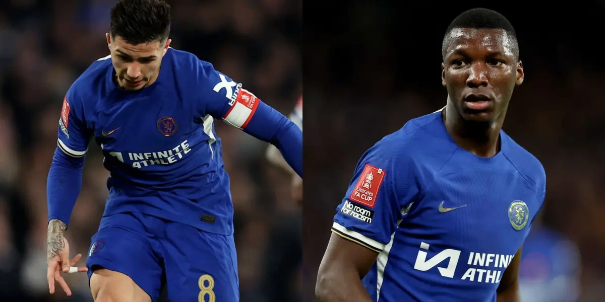 Moi Caicedo le dio un dolor de cabeza a Enzo Fernández