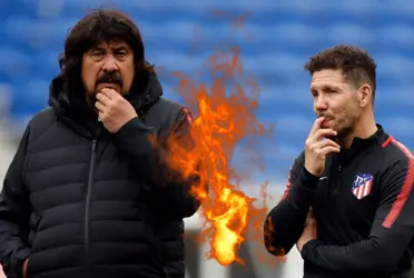 Mono Burgos explotó contra Simeone tras la derrota