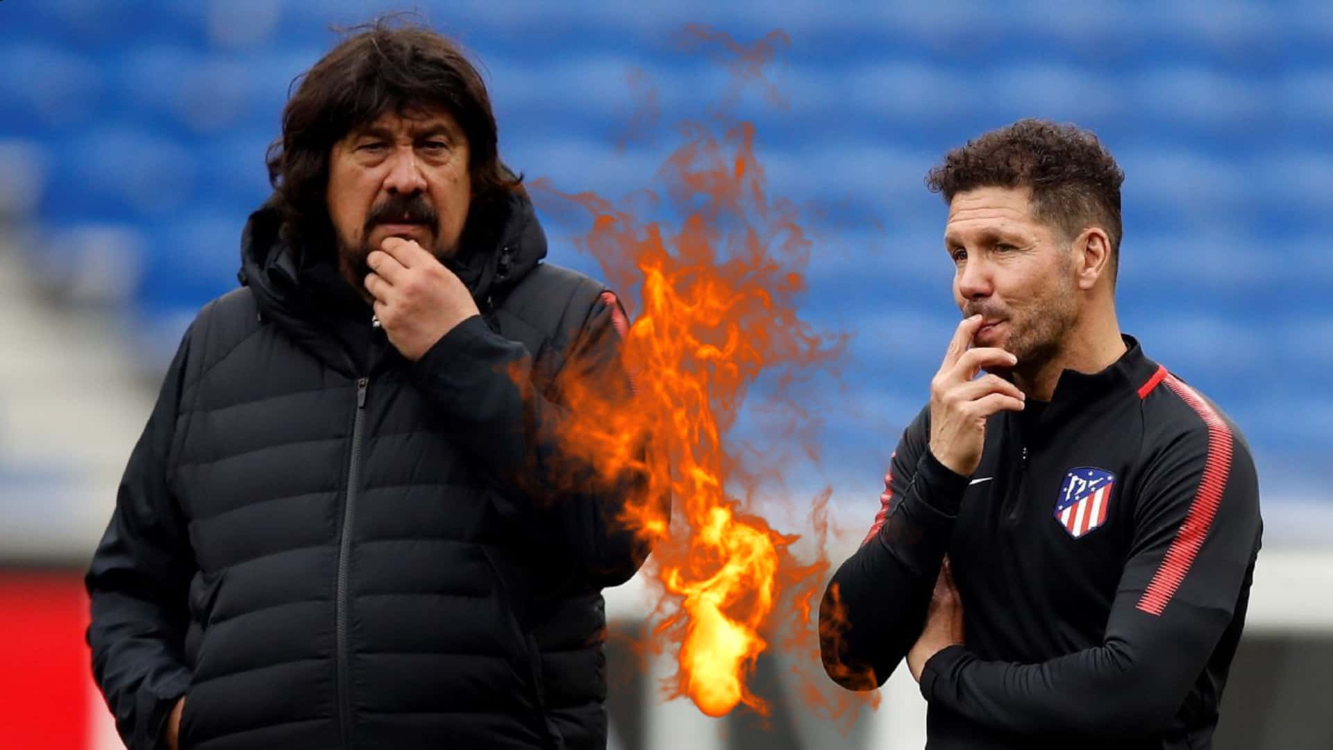 Mono Burgos explotó contra Simeone tras la derrota