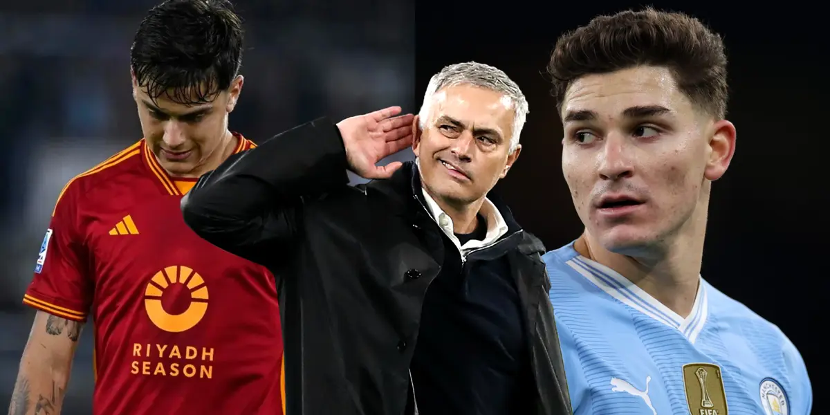 Mourinho nombró a Julián Álvarez para hablar de Dybala