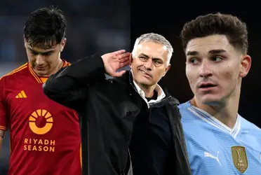 Mourinho nombró a Julián Álvarez para hablar de Dybala