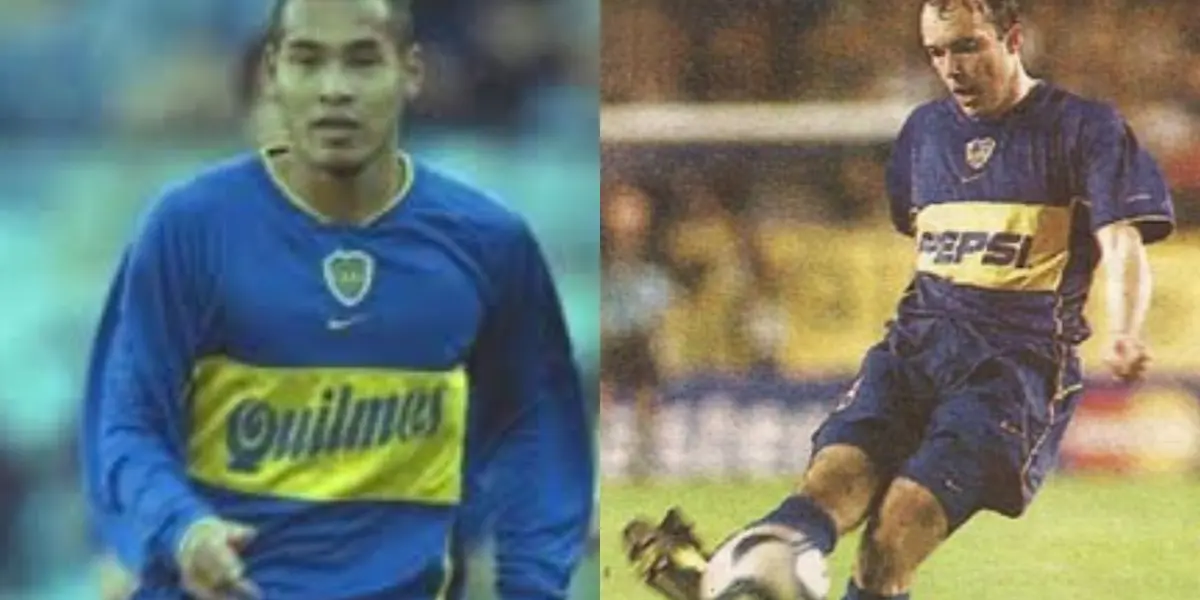 Naohiro Takahara y Abel Balbo.