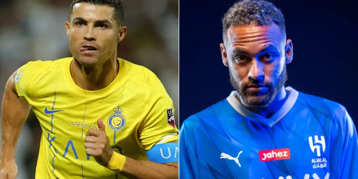 Neymar y Cristiano en Arabia