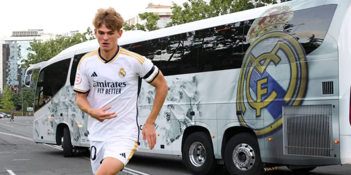 Nico Paz sufrió un accidente en el micro del Real Madrid