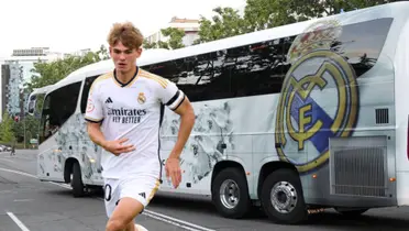 Nico Paz sufrió un accidente en el micro del Real Madrid