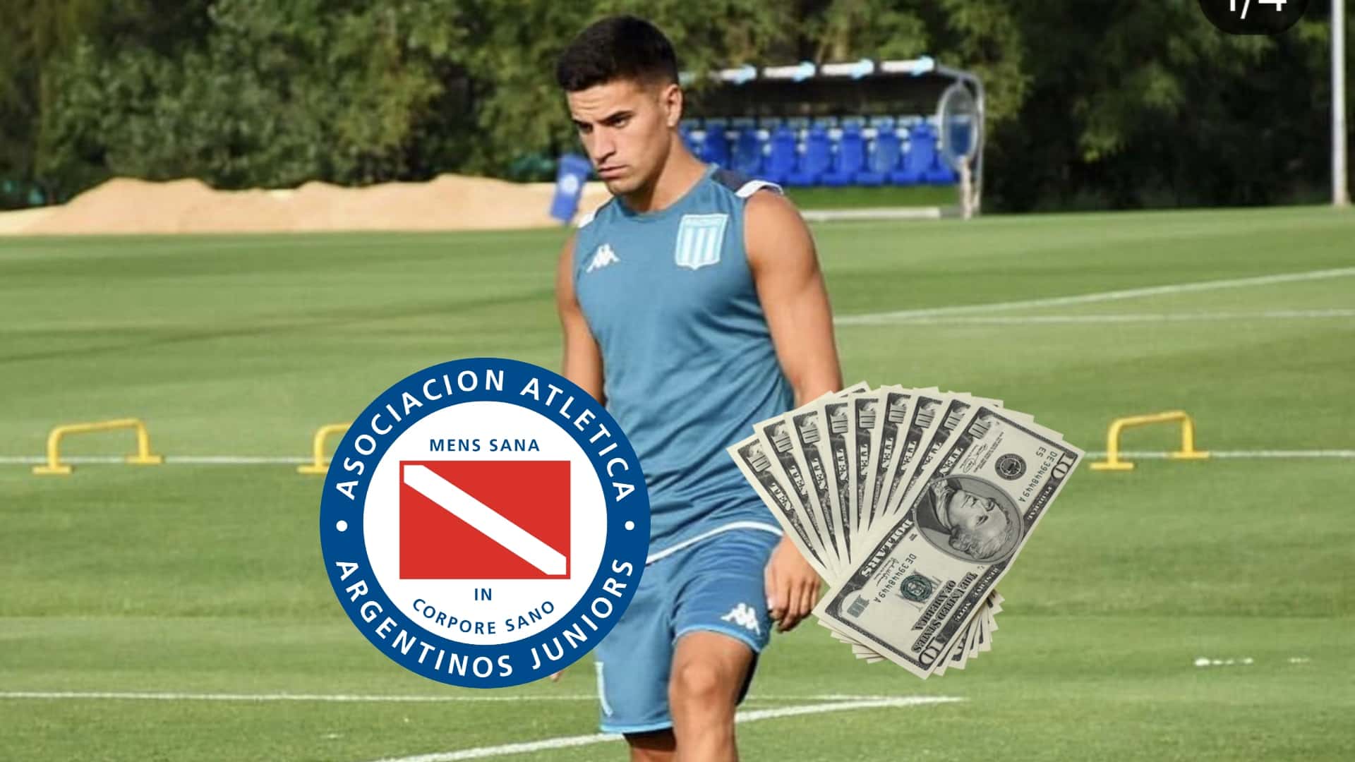 Nicolás Oroz le deja un buen dinero a Racing por su pase a Argentinos Juniors
