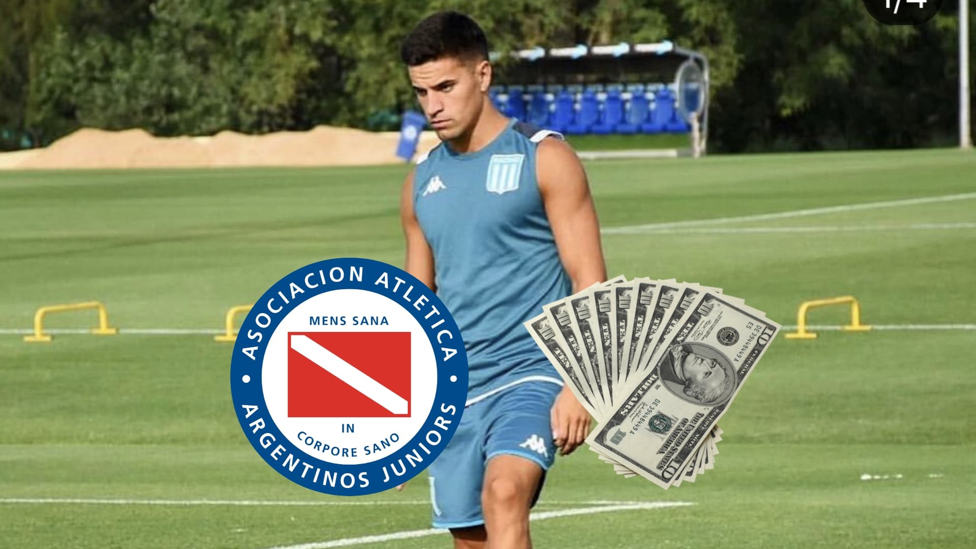 Nicolás Oroz le deja un buen dinero a Racing por su pase a Argentinos Juniors