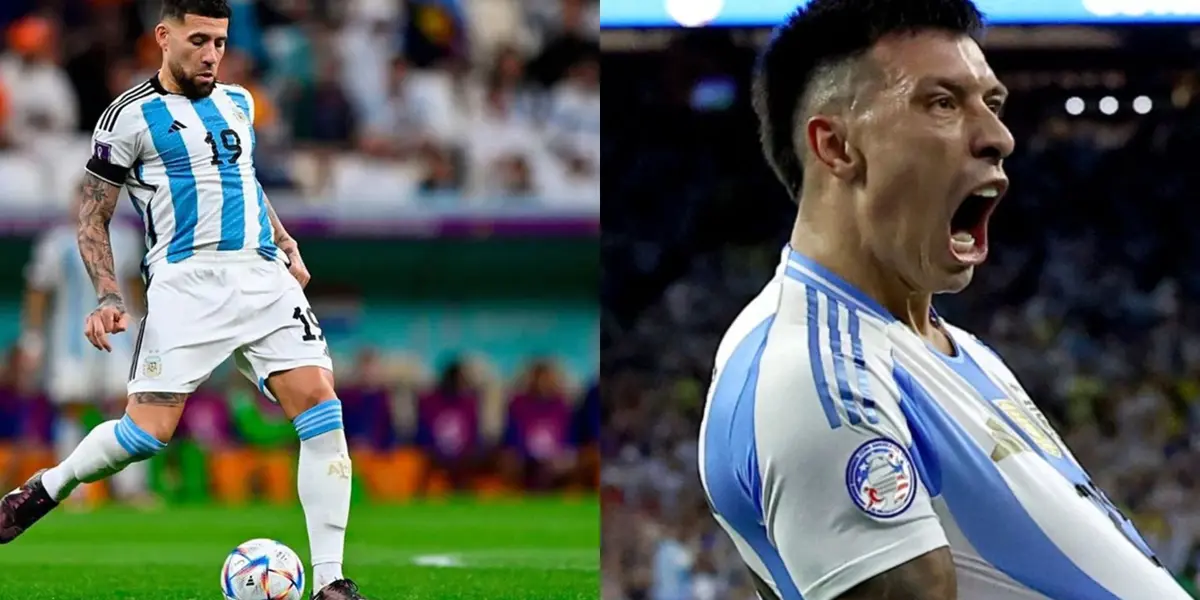 Nicolás Otamendi y Lisandro Martínez.