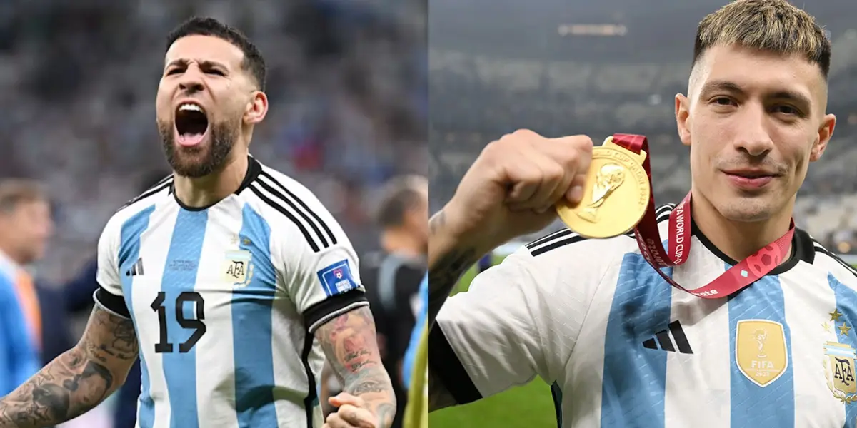 Nicolás Otamendi y Lisandro Martínez.