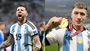 Nicolás Otamendi y Lisandro Martínez.