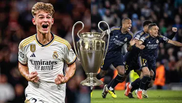 Nicolás Paz gritando un gol con Real Madrid de un lado; y euforía por el pase a semis del otro.