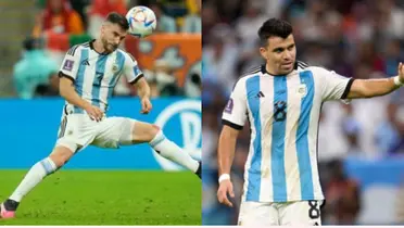 Nicolás Tagliafico y Marcos Acuña.