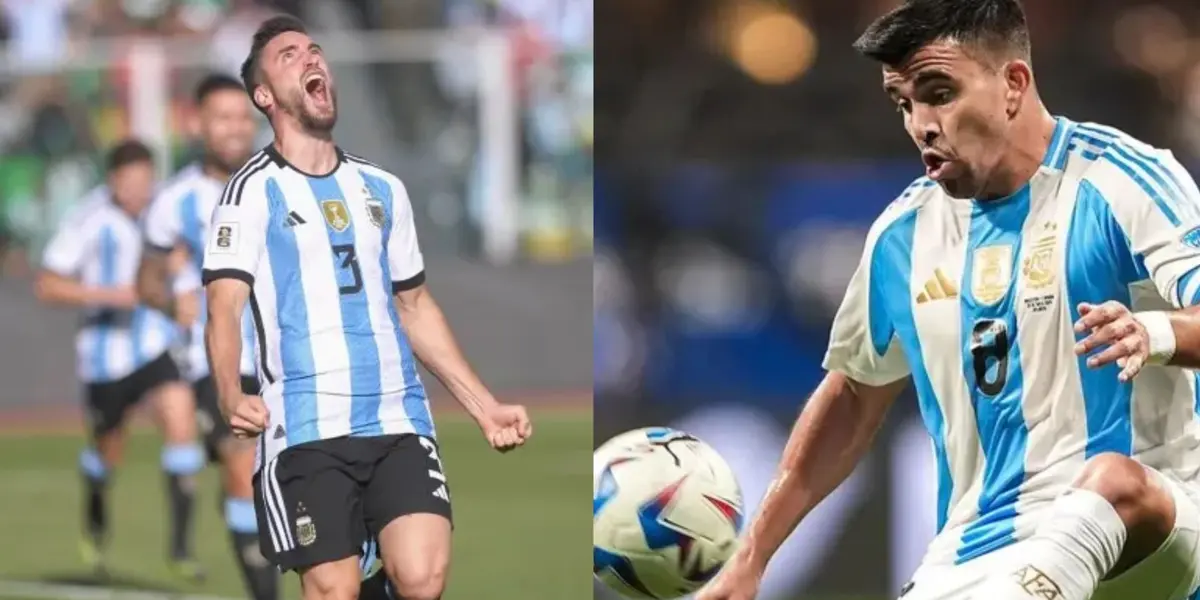 Nicolás Tagliafico y Marcos Acuña.