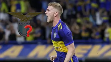 Nicolás Valentini grita un gol en Boca.
